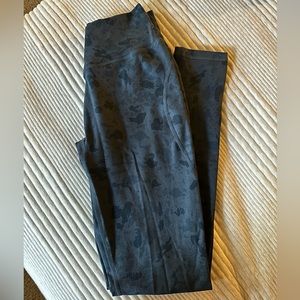 Alphalete Surface Power Legging 27" - Pebble Print Whale Blue